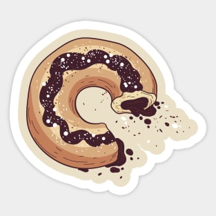 Donut lover chocolate doughnut Sticker